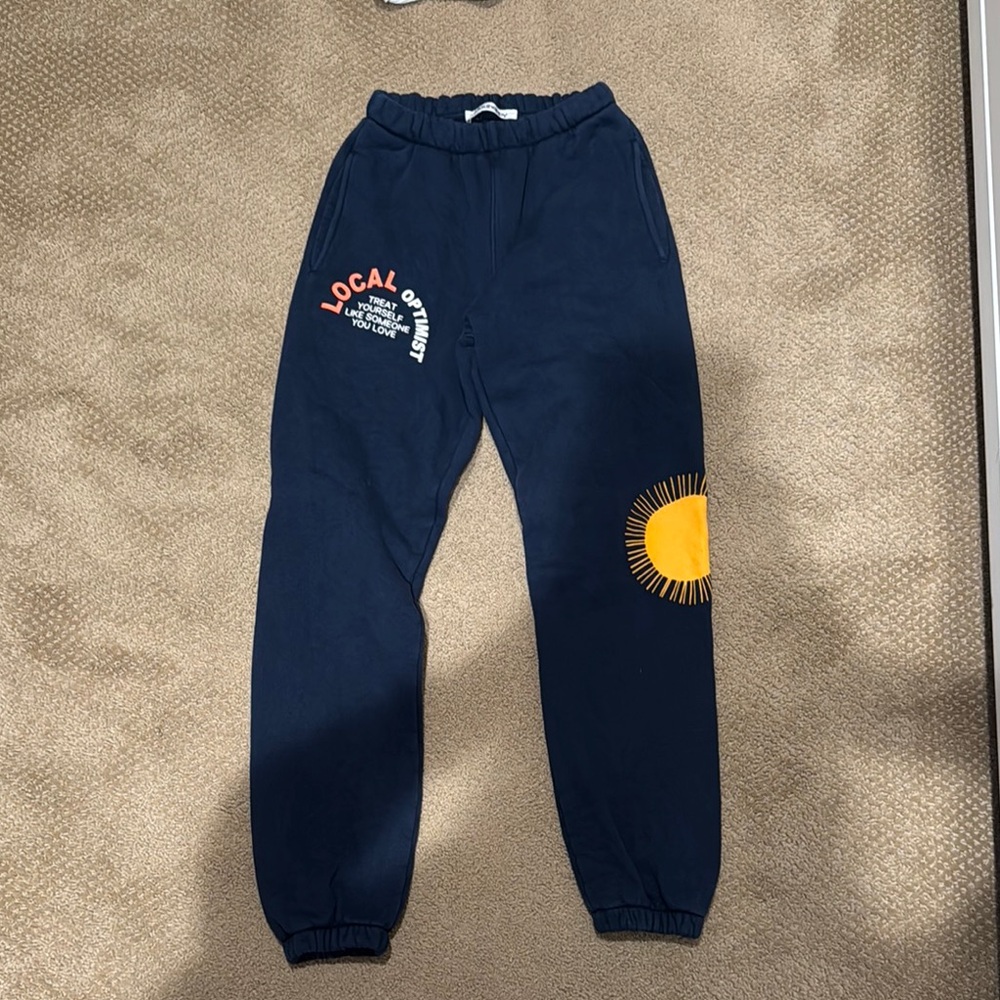 Madhappy Navy Joggers with Sun Patch